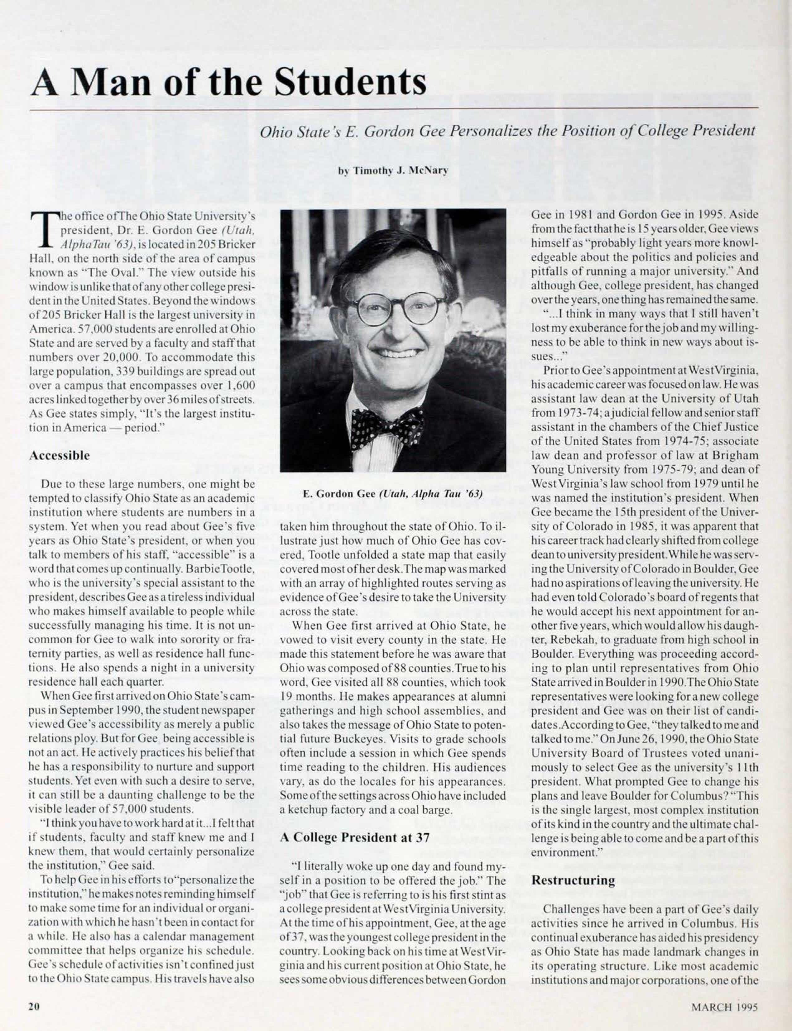 A Man of the Students